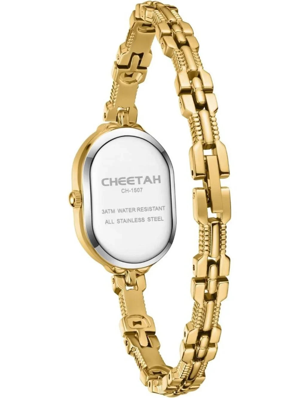 Women's Gold Dainty Bangle Vintage Bracelet Numeral Dial Waterproof Wrist Watch